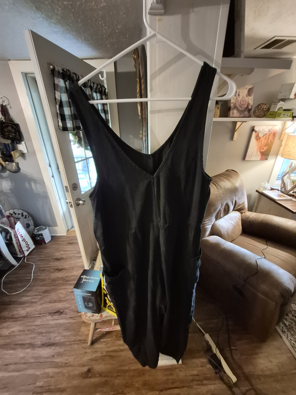 Callia Black Sleeveless V-Neck Jumpsuit - Picture 1 of 4